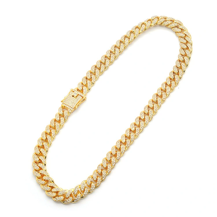 Hip Hop Hipster Men's Hiphop Cuban Chain Exaggerated Gold Chain Necklace Necklace