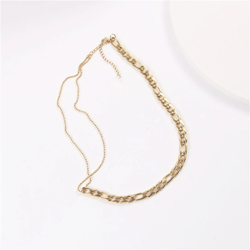 Mix And Match Stitching Necklace Necklace, Personality All-Match Round Bead Clavicle Chain