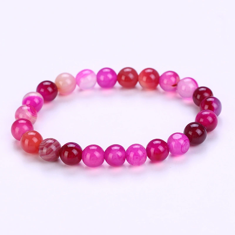 Bracelet Yoga Pure Bead Bracelet 8mm Stone Volcanic Stone Agate Diy Bracelet