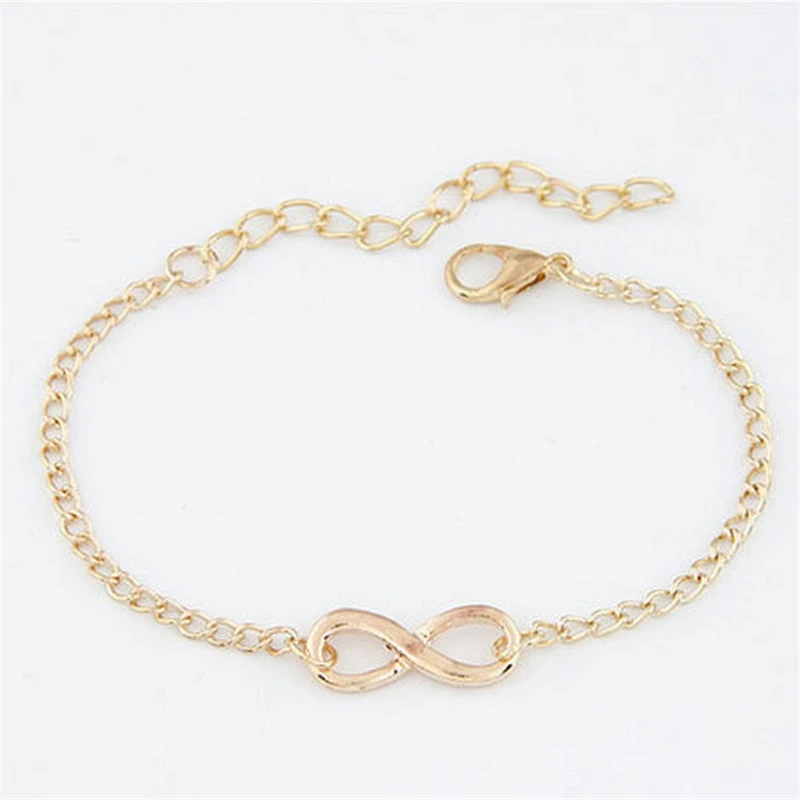 European And American New 8-shaped Buckle Alloy Metal Bracelet