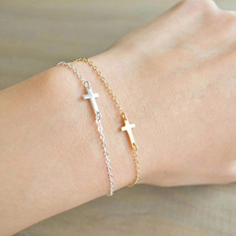 Creative Jewelry Fashion Simple And Exquisite Tiny Cross Bracelet