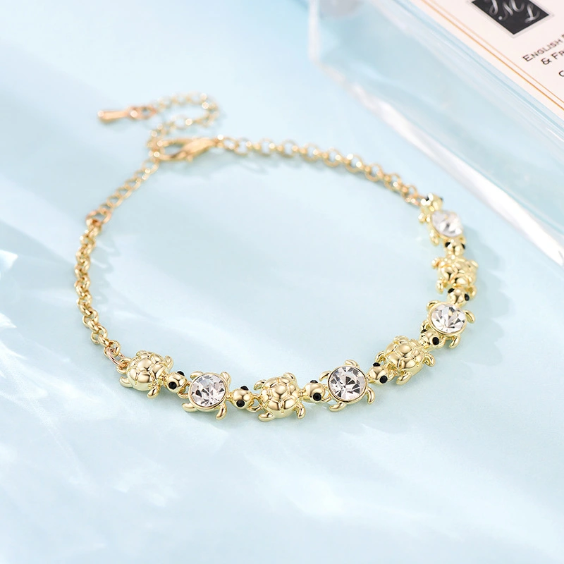 Alloy Diamond-studded Tortoise Fashion Personality Fun Accessories