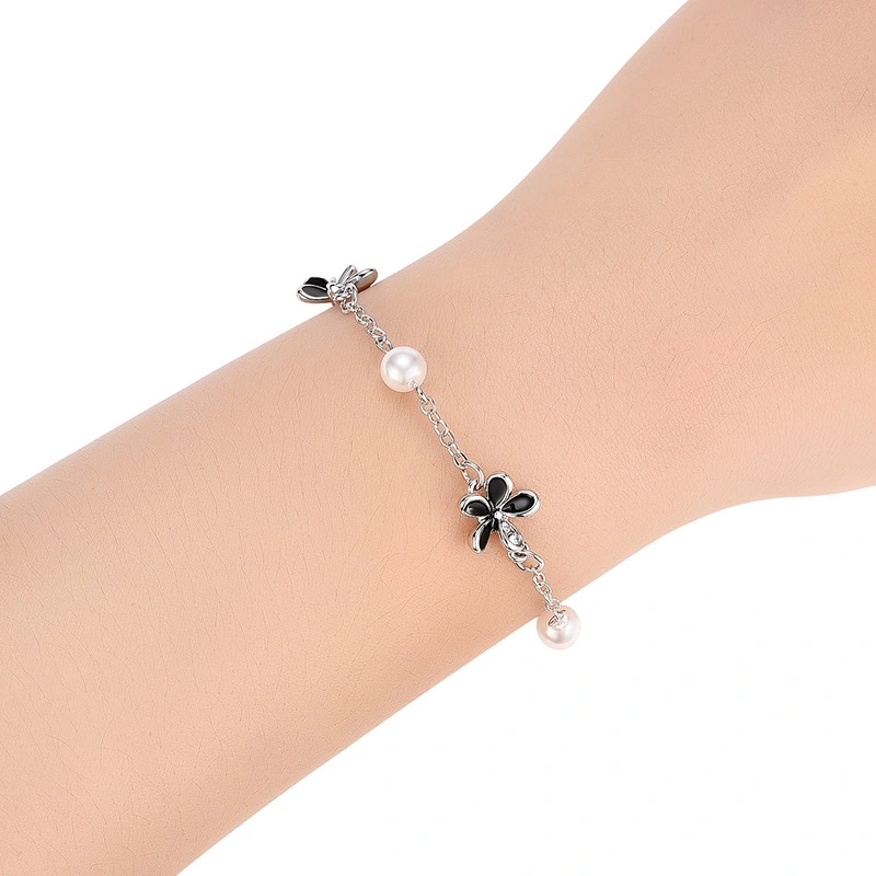 Popular Style Dripping Cute Flower Alloy Bracelet