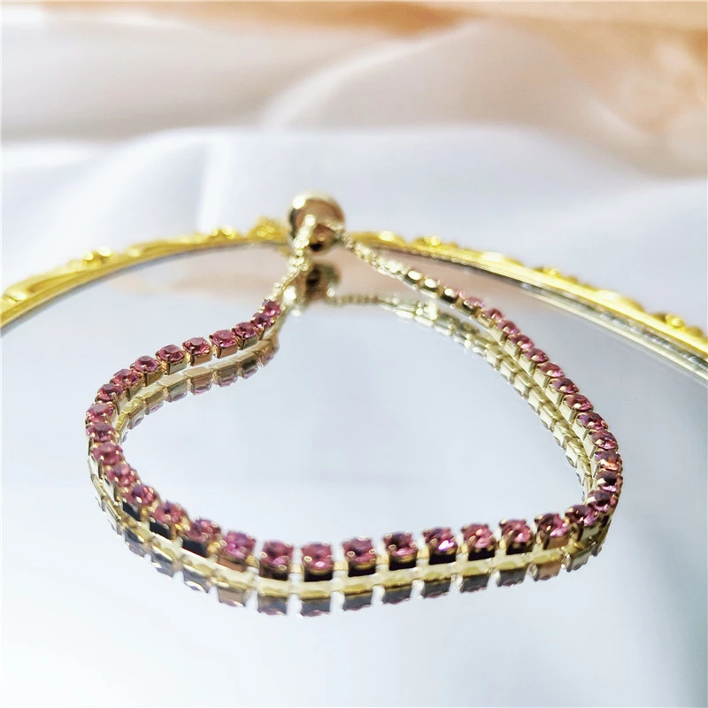 European And American Crystal Bracelet Light Luxury Micro Inlaid Zircon