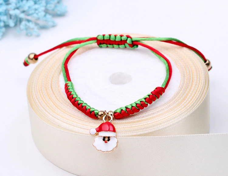 Santa Claus Knitting Bracelet For Holiday Gifts