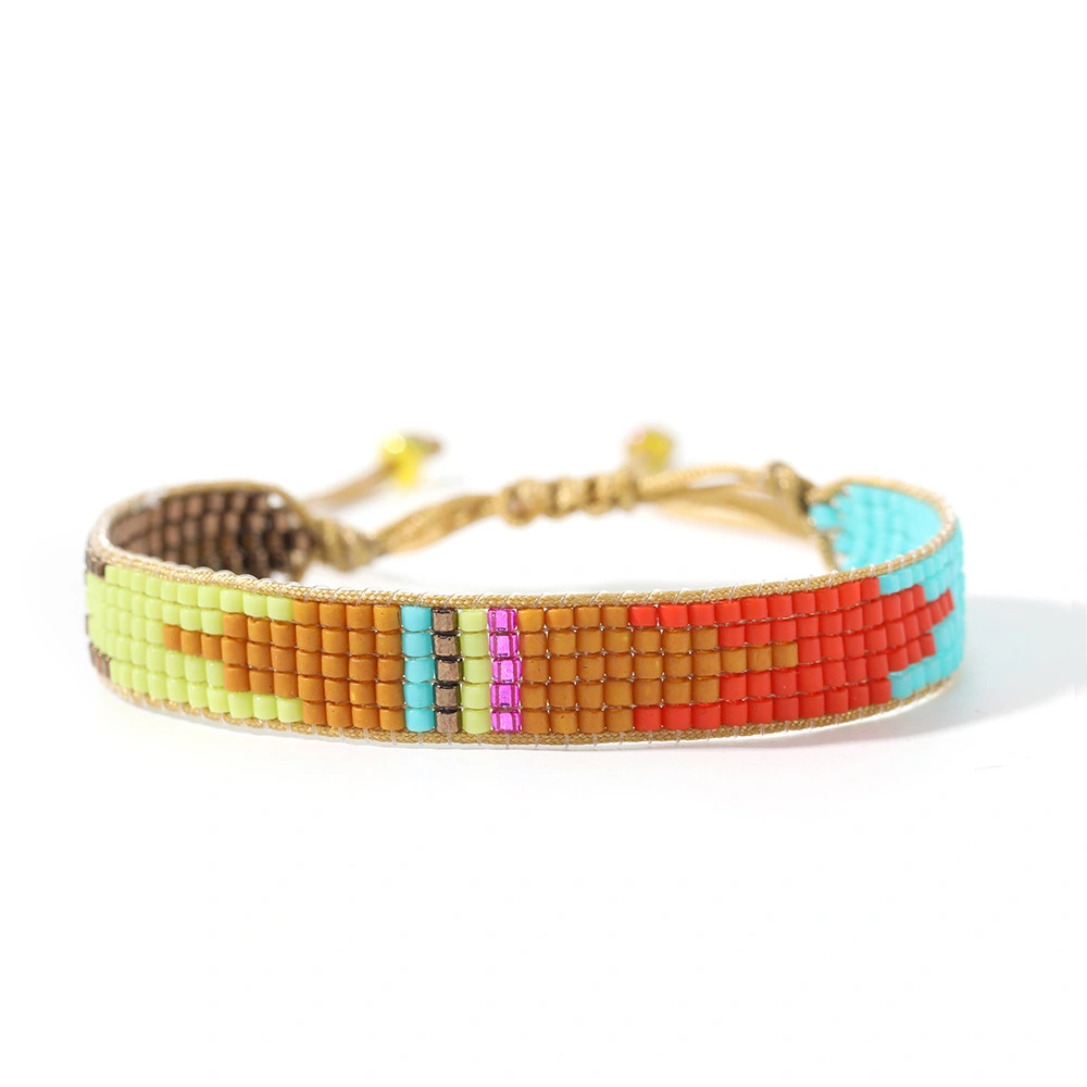 Rice bead woven bracelet