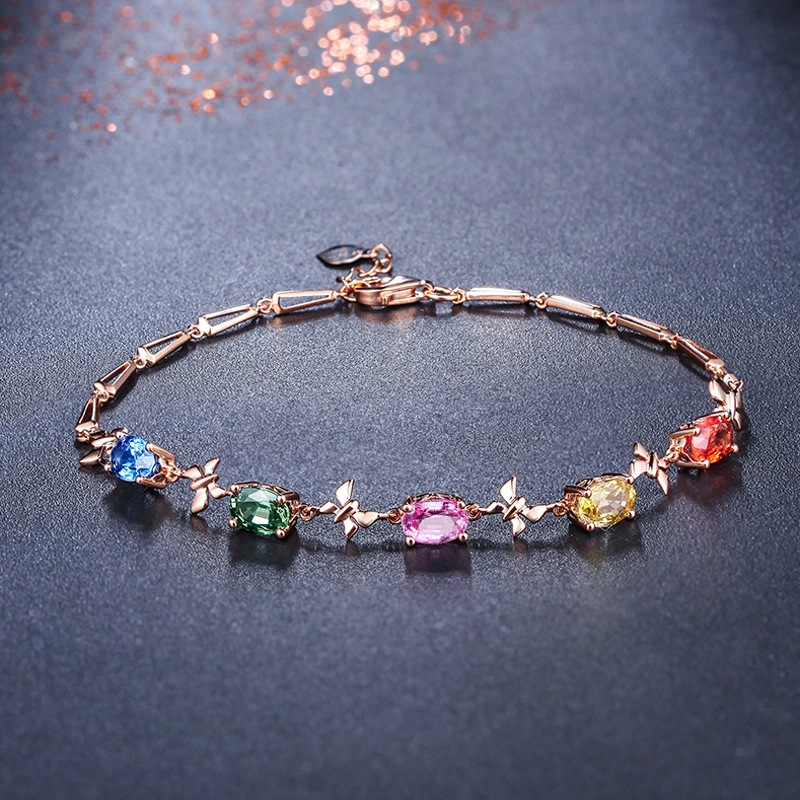 Colorful gemstone bracelet