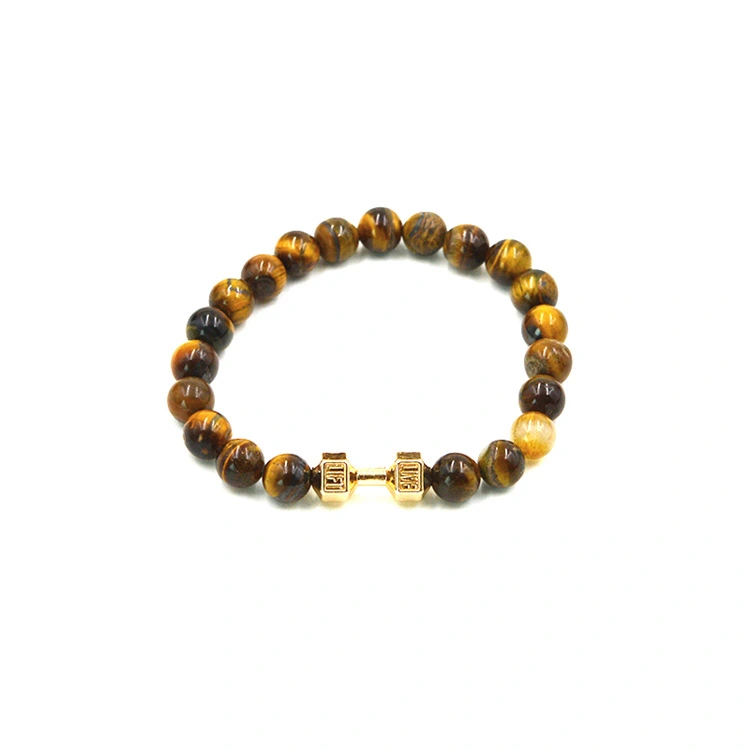 Tiger's Eye Dumbbell Bracelet