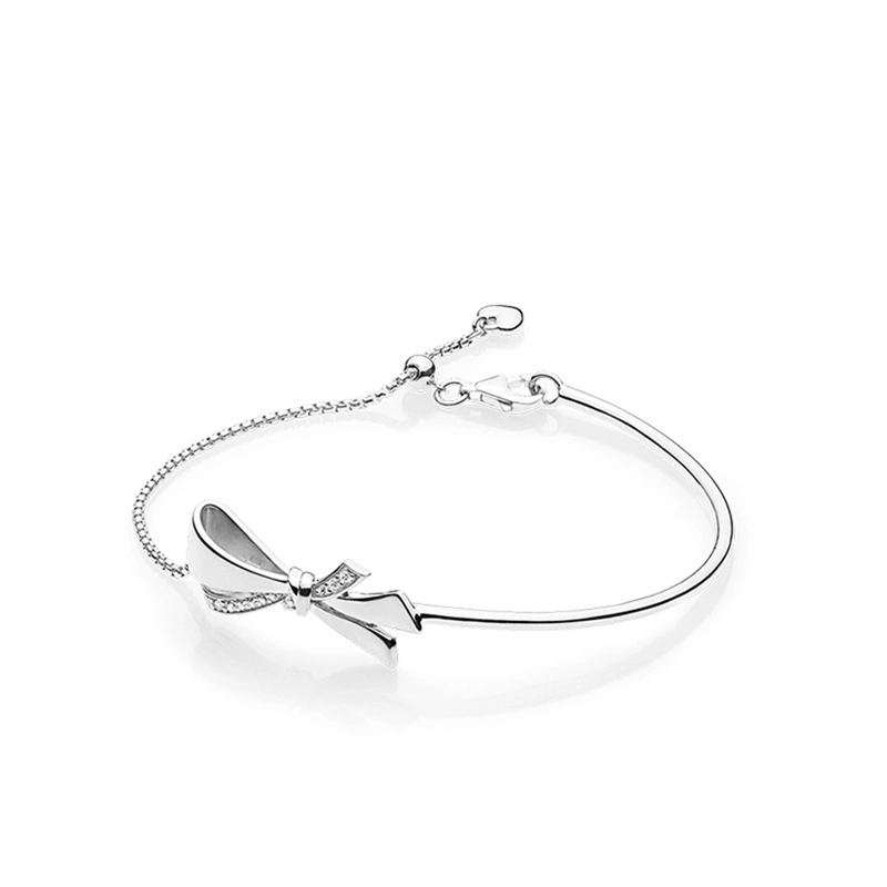 Gorgeous Bow Silver-Plated Silver Bracelet