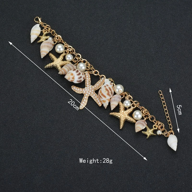 Tidal Ocean Starfish Shell Bracelet