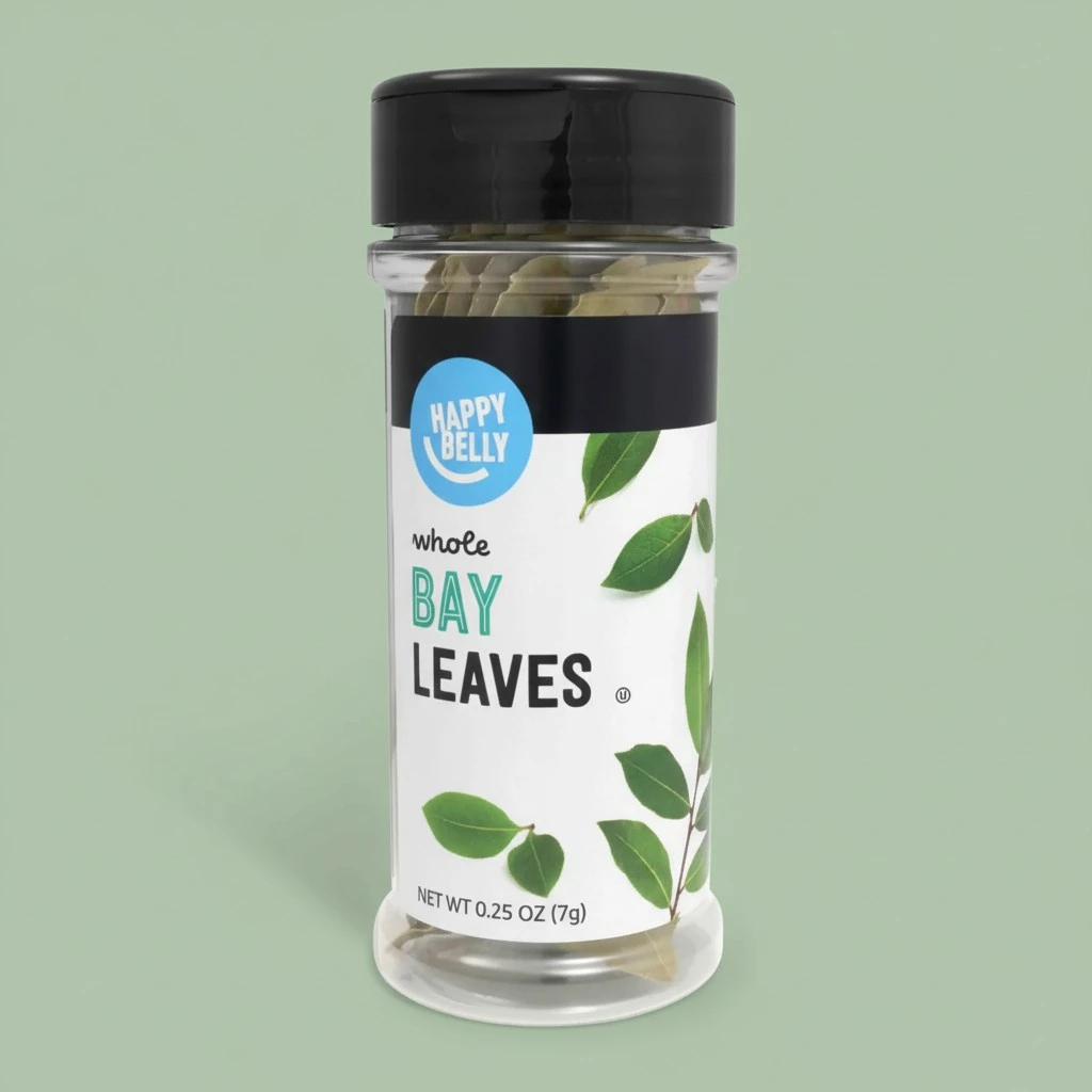 Amazon Brand - Happy Belly Bay Leaves Whole, 0.25 ounce (Pack of 1)