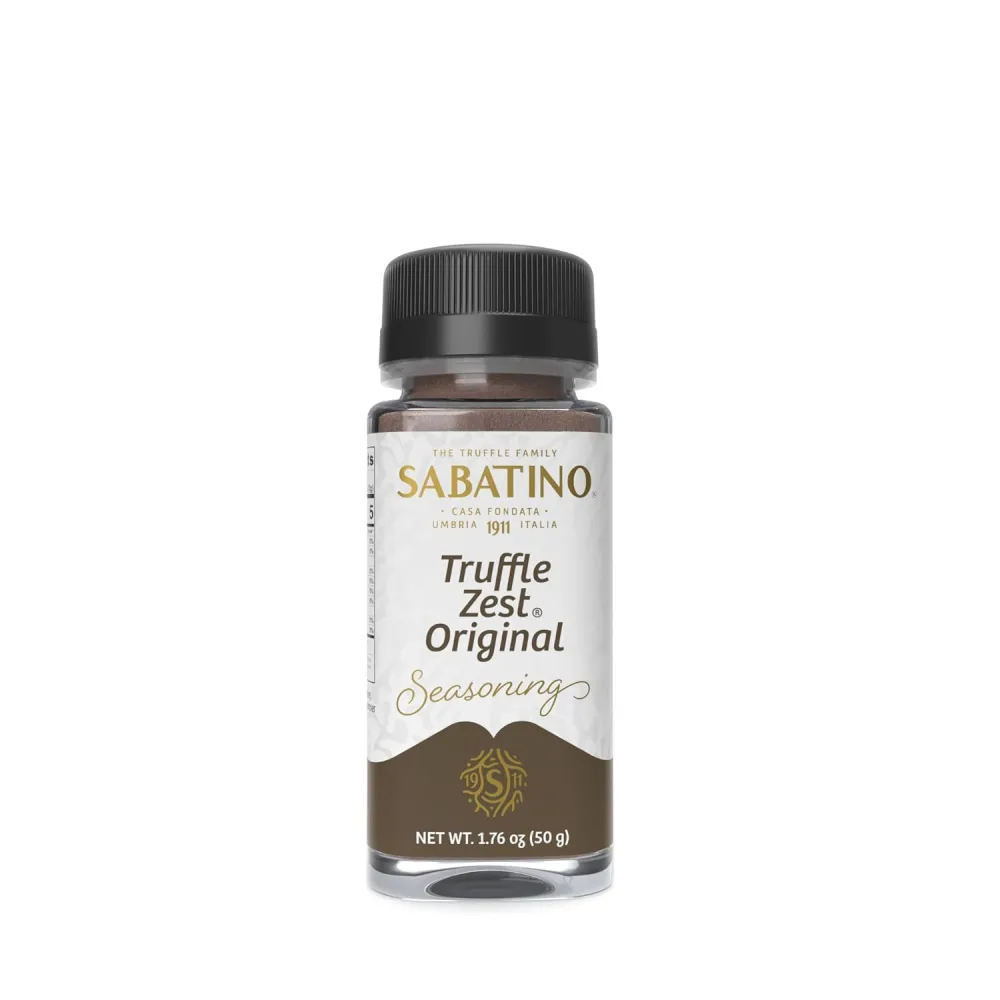 Sabatino Tartufi Truffle Zest Seasoning, The Original All Purpose Gourmet Truffle Powder, Plant Based, Vegan and Vegetarian Friendly, Low Carb, 1.76 oz