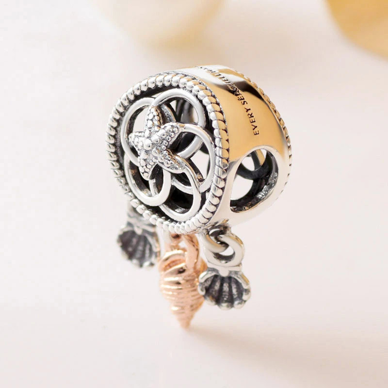 Hollow shell dream catcher charm