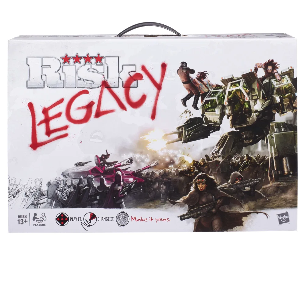 Hasbro Gaming Risk Legacy Strategy Tabletop Game, Immersive Narrative Game, Miniature Board Game for Ages 13 and Up, for 3-5 Players