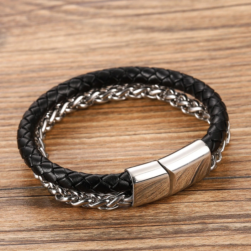 Stainless Steel Three-color Chain Bracelet Hot Selling In Europe And America