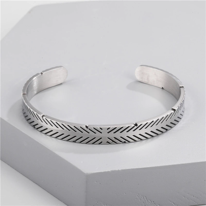 Simple And Versatile Stainless Steel  Bracelet