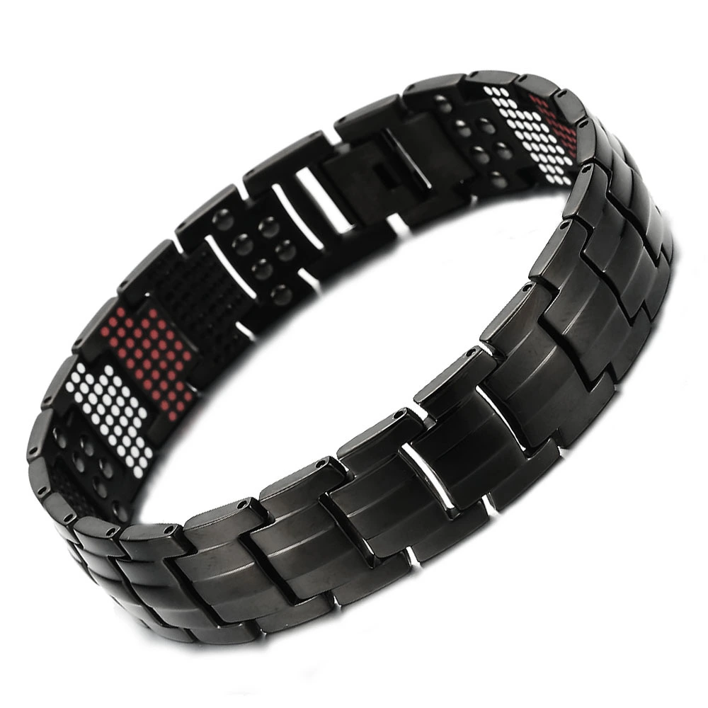 Pure titanium magnetic germanium ion bracelet