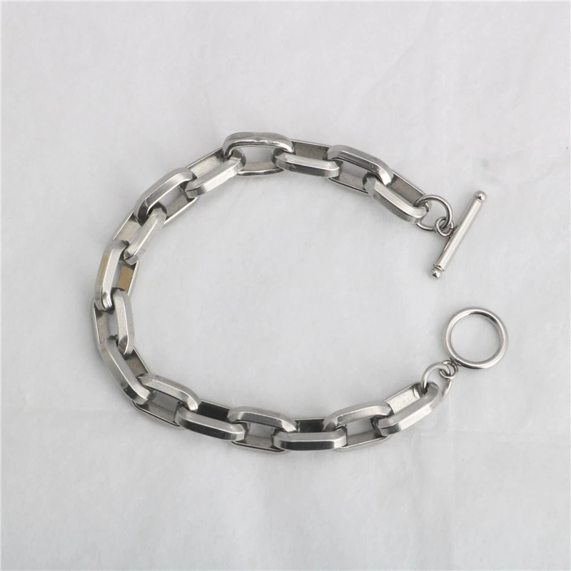 Fashion OT Buckle Titanium Steel Bracelet