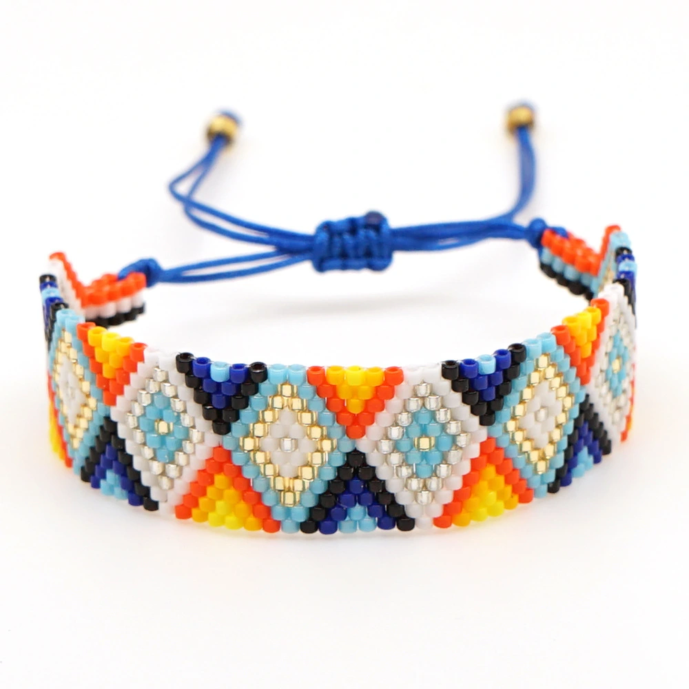 Rice bead woven bracelet