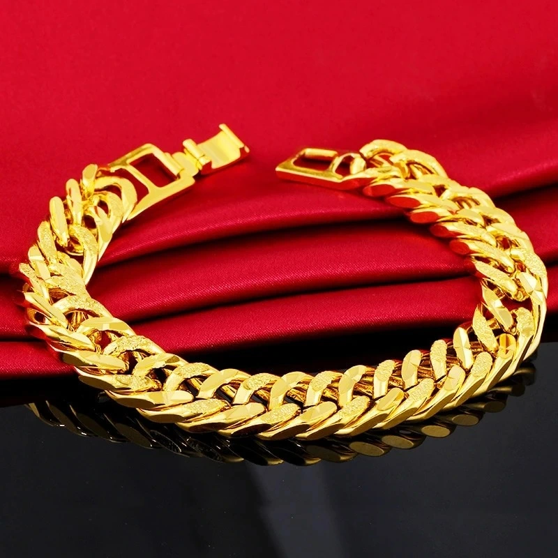 Gold classic men's bracelet bracelet