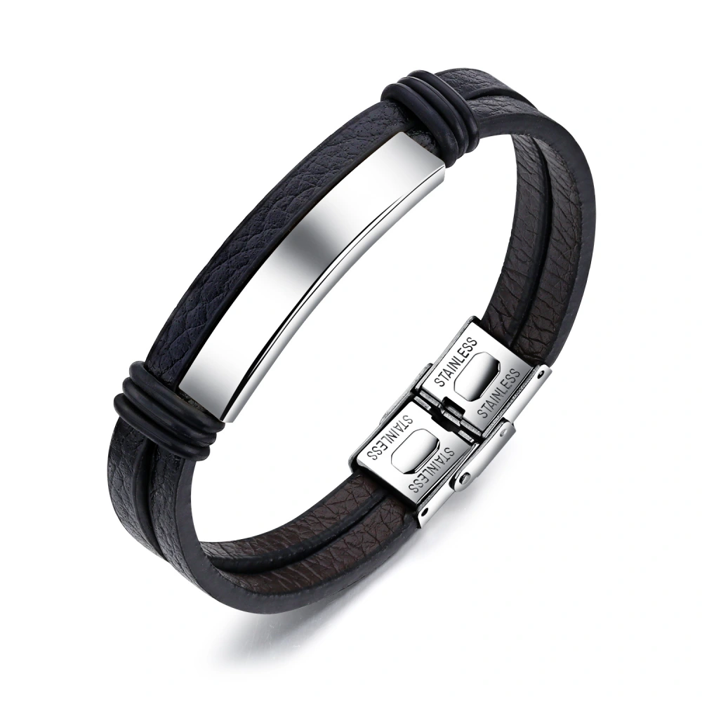 Smooth leather bracelet