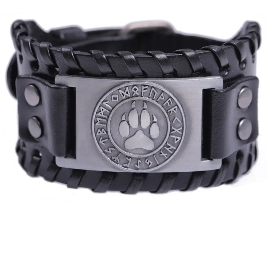 Wolf Paw Print Bracelet