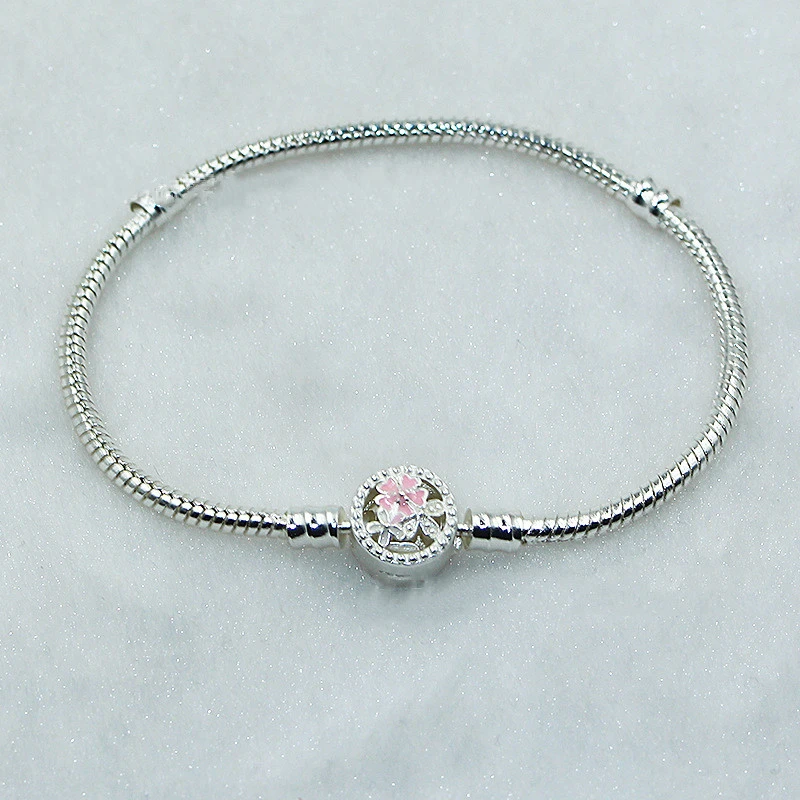 Rose silver bracelet