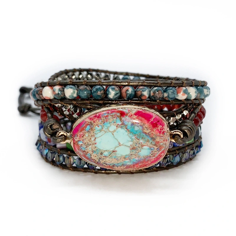 Imperial Stone Braided Bracelet Hand-Woven
