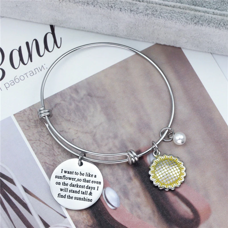 Sunflower stretch bracelet