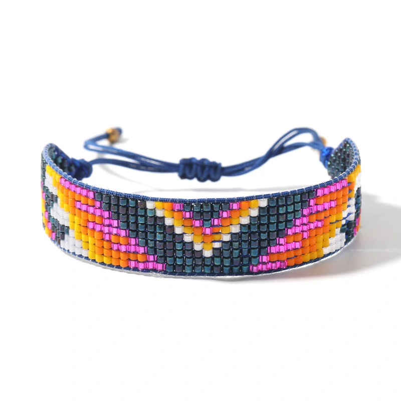 Rice bead woven bracelet