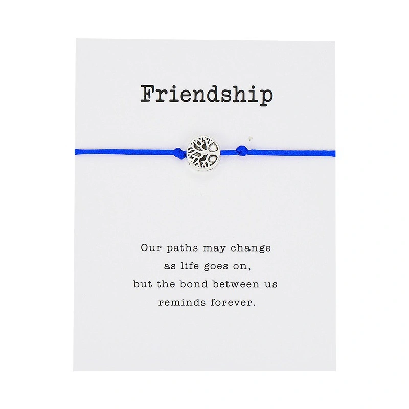 Life Tree Weave Bracelet Friendship Card