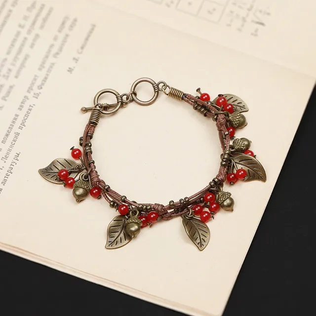 Literary Leaf Forest Female Jewelry Bracelet