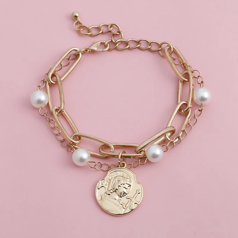 Imitation pearl bracelet