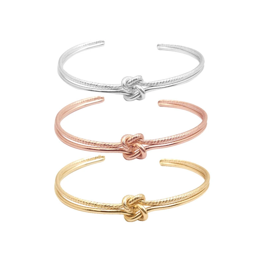 Double-line small knotted bracelet