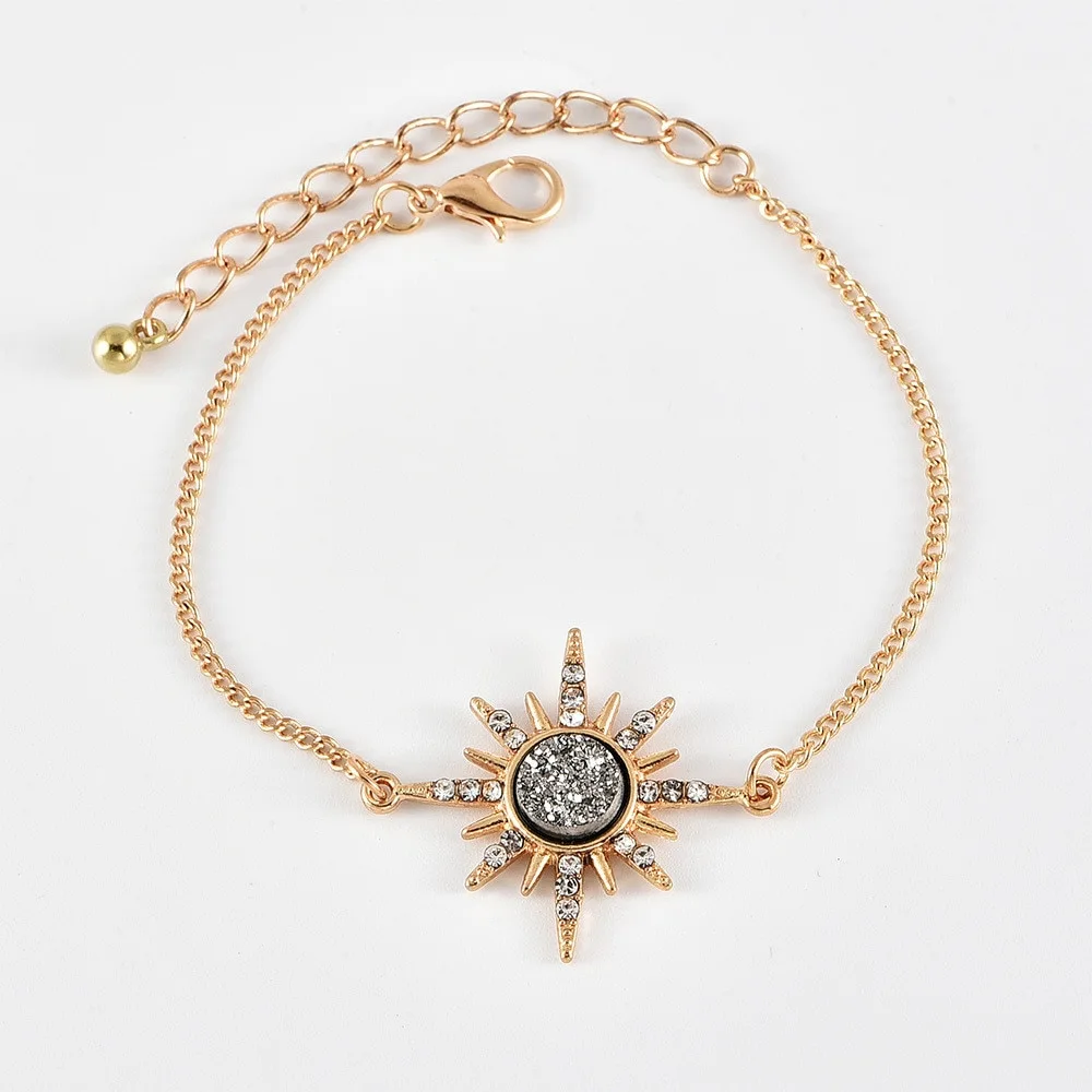 Moon sun full diamond bracelet