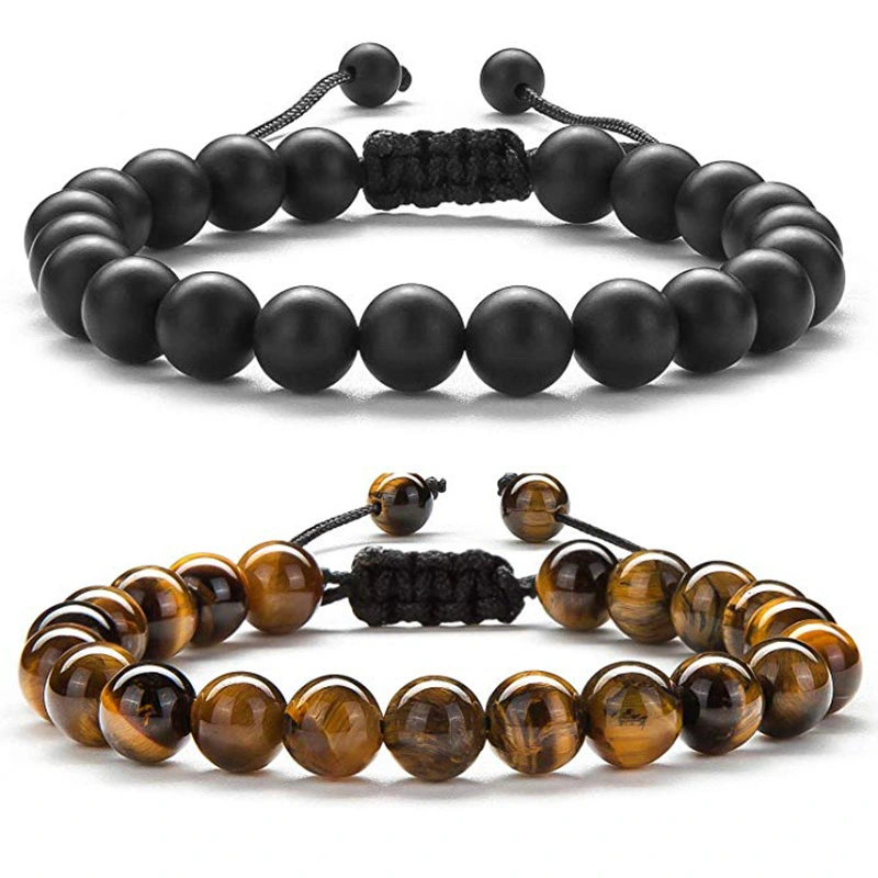 Tiger eye stone lovers Bracelet frosted jewelry