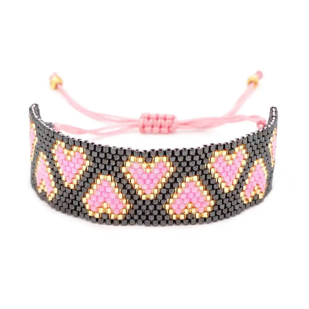 Rice bead woven bracelet