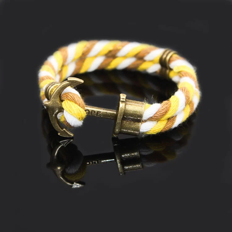 Braided hook anchor bracelet