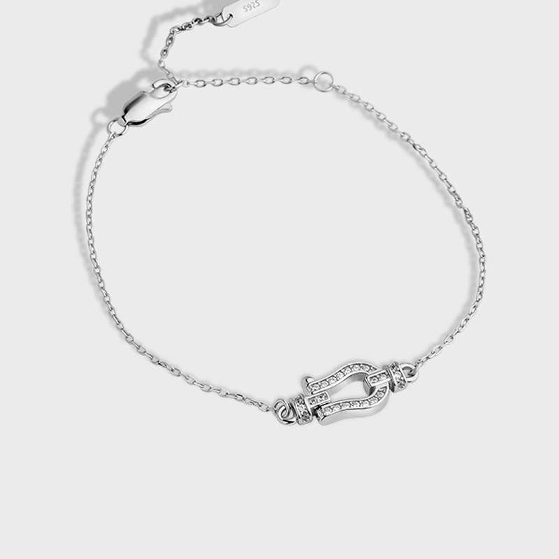 Women's Horseshoe S925 Sterling Silver Bracelet