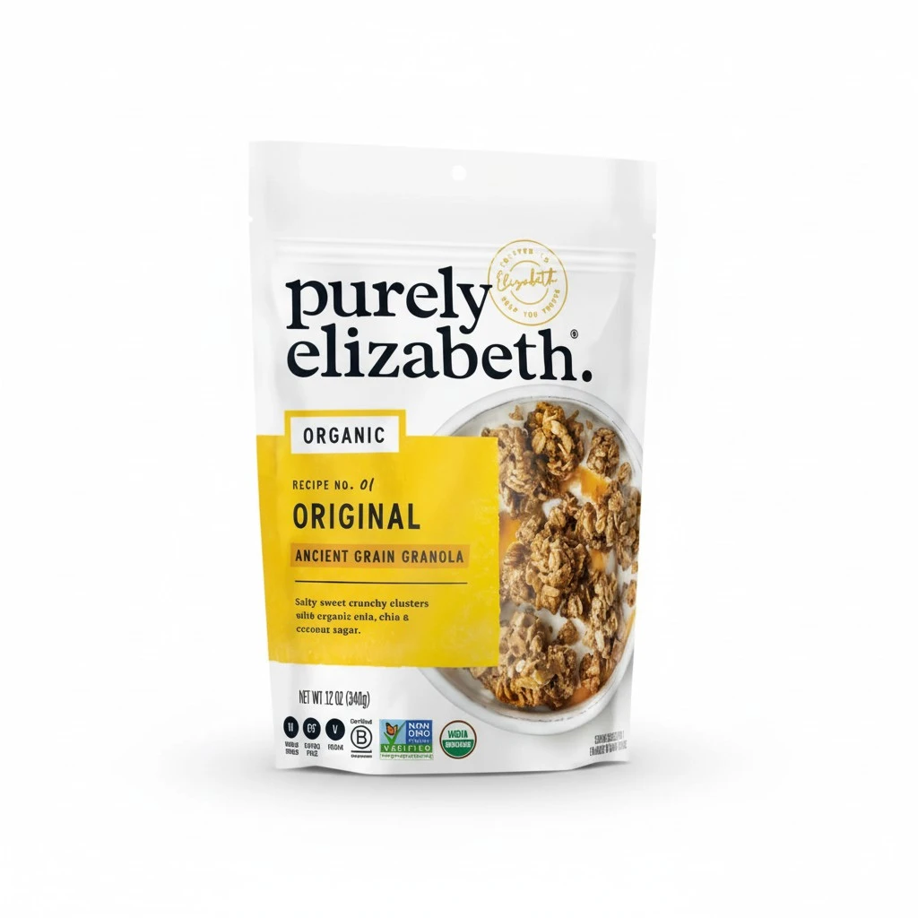 Purely Elizabeth Organic Original, Ancient Grain Granola, Gluten-Free, Non-GMO (3 Ct, 12oz Bags)