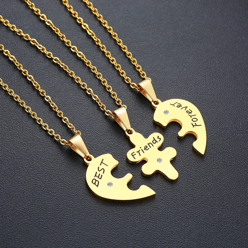 Stainless steel friendship pendant