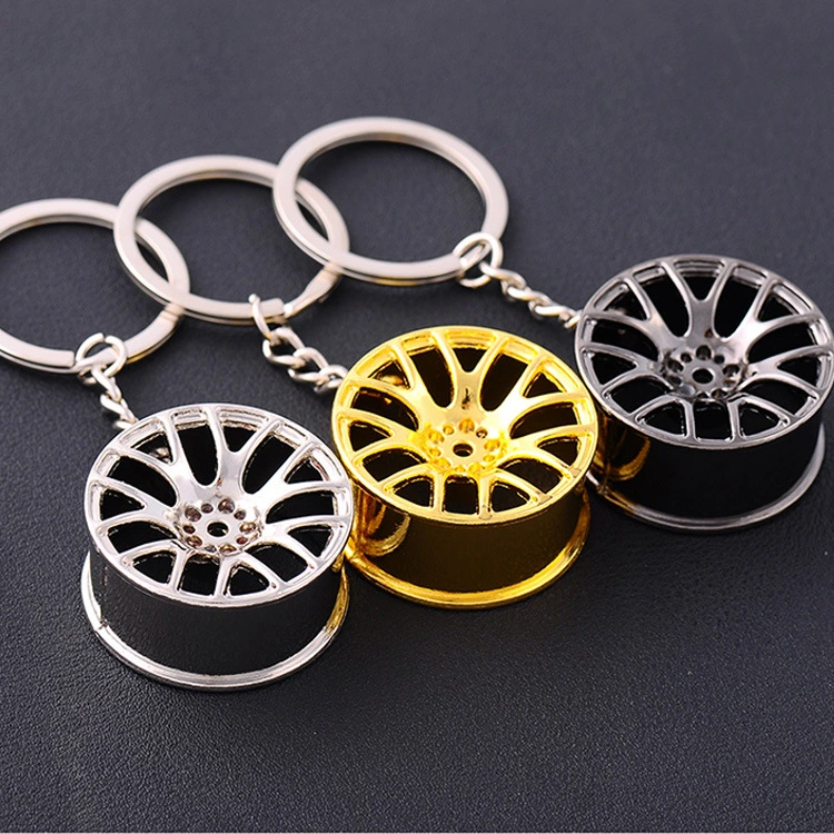 Supercharged Turbine Wheel Modified Metal Keychain