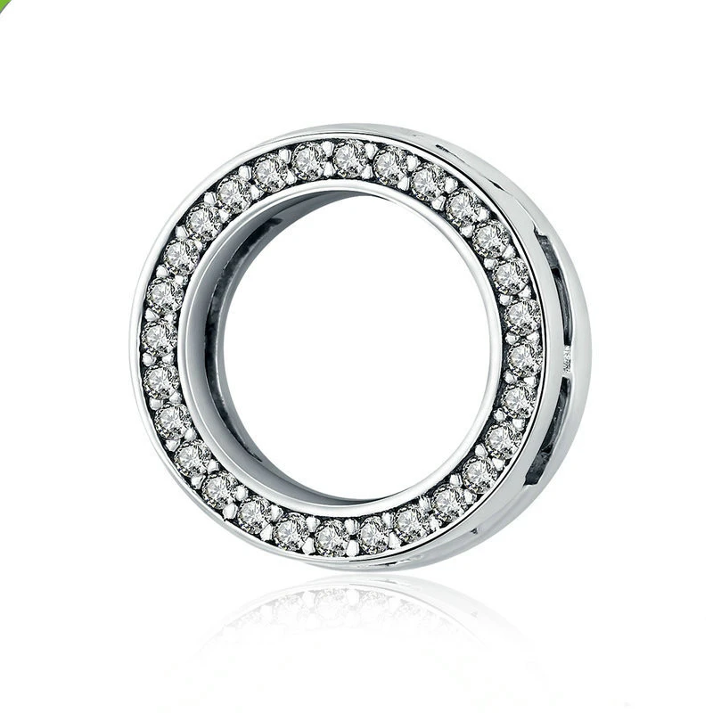 Gentle Round Geometric S925 Sterling Silver Loose Beads