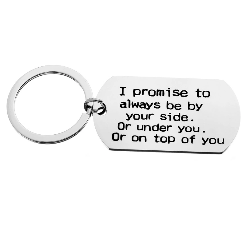 Stainless Steel Keychain Customized lettering