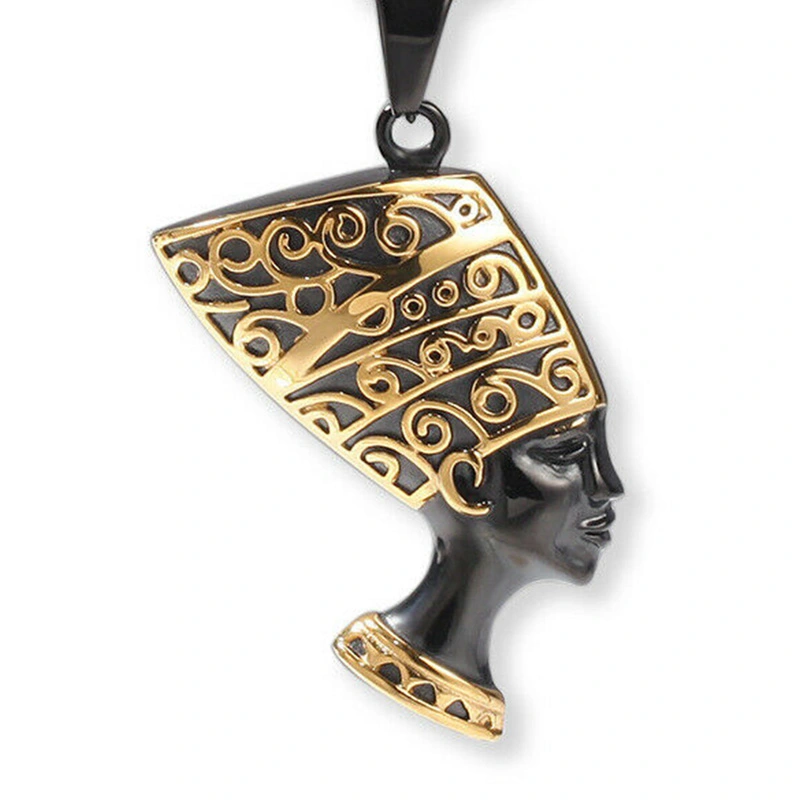 Fashionable Titanium Steel Ancient Cleopatra Pendant