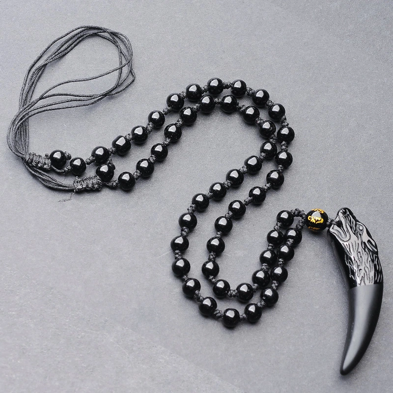 Natural Obsidian Langfang Pendant Obsidian Langfang Pendant Men's Pendant Manufacturer Supply