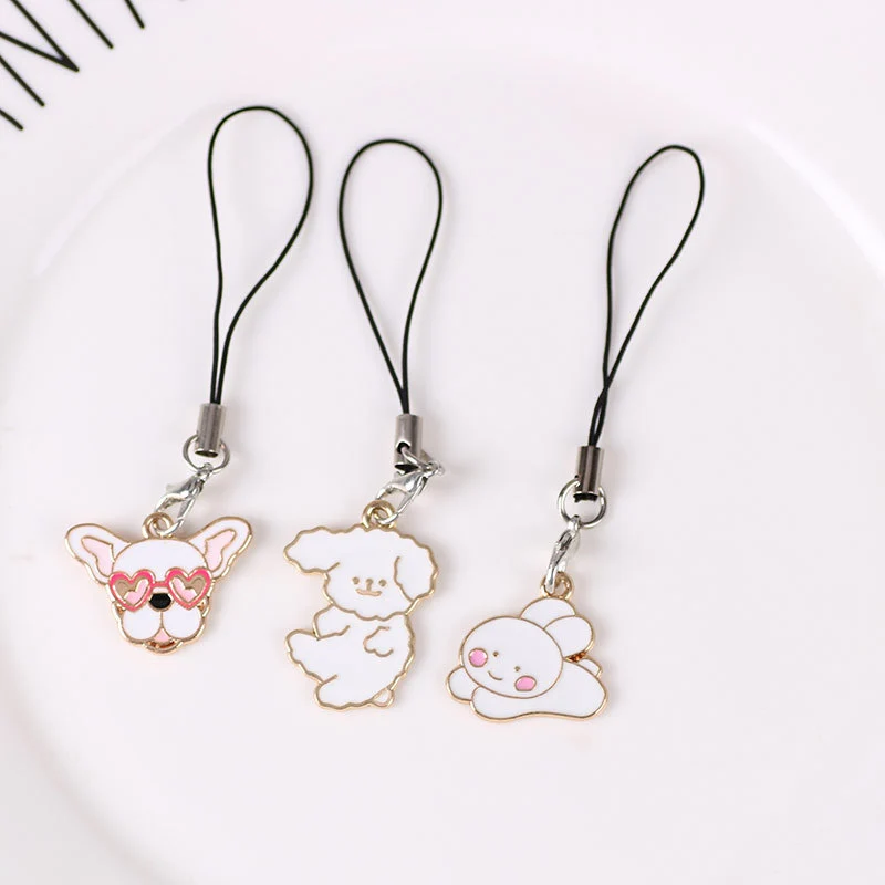 Creative Wild New Mobile Phone Chain Small Animal Series Cute Girl Heart Mobile Phone Rope Pendant