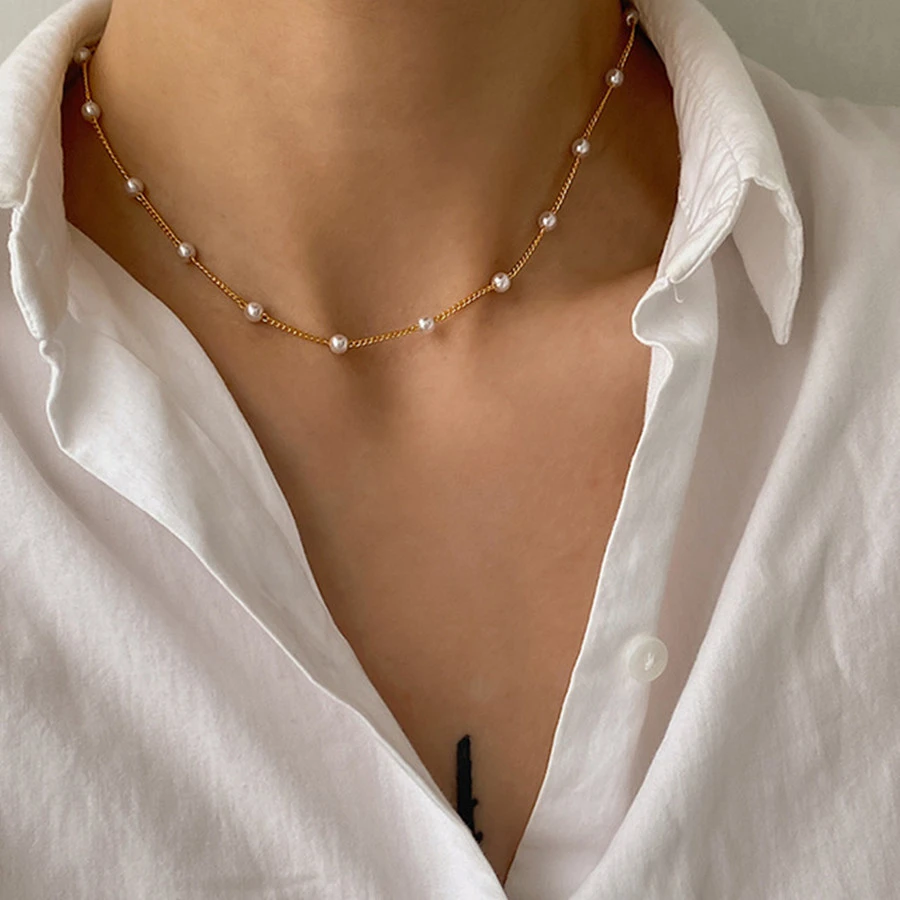 Girl Simple Necklace Necklace Clavicle Chain