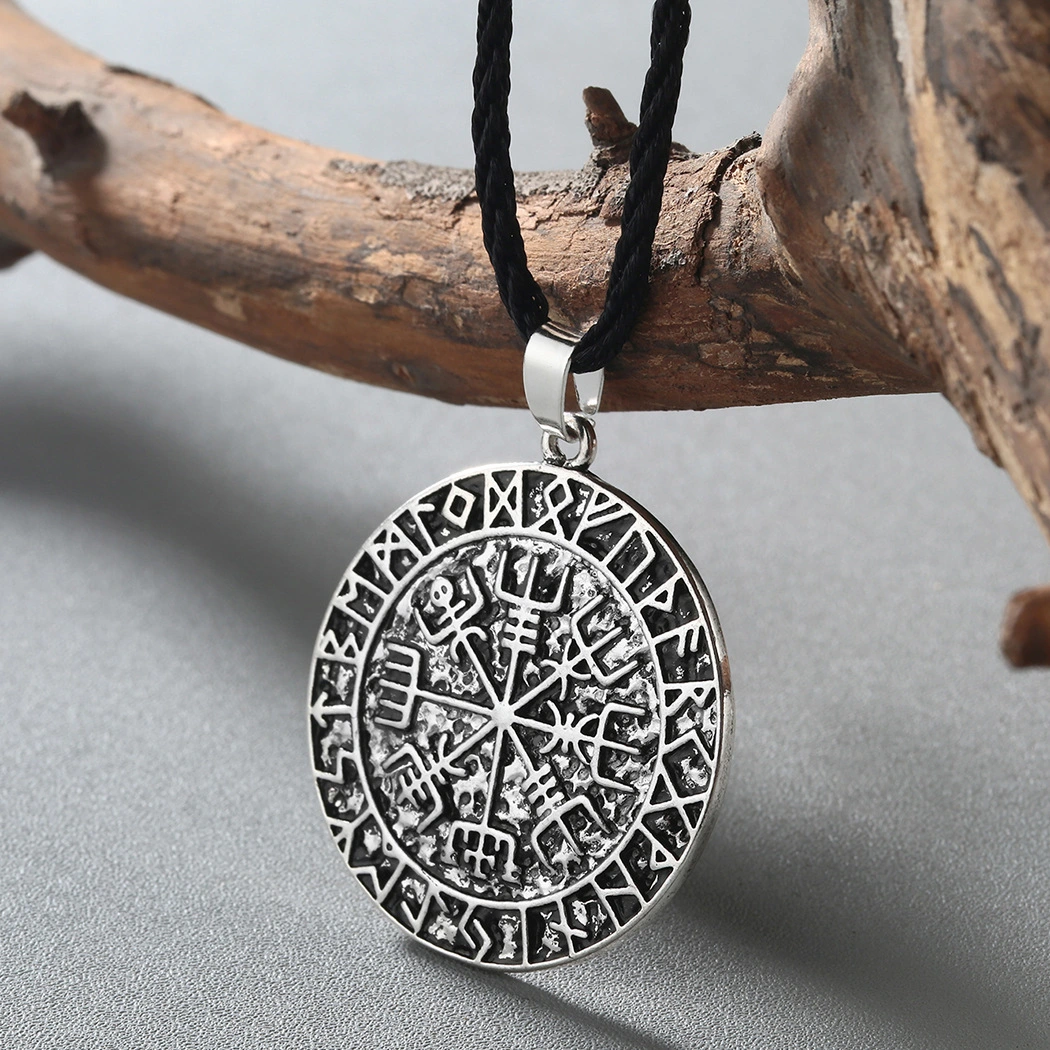 Vintage Antique Silver Rune Necklace