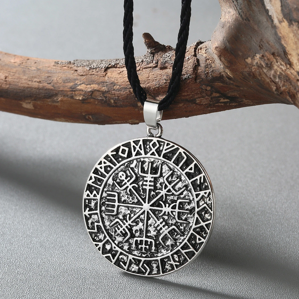 Vintage Antique Silver Rune Necklace